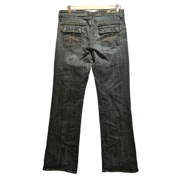 Kut From The Kloth Jeans Womens 8 Blue Catherine Boyfriend Straight long flaps - Picture 2 of 12